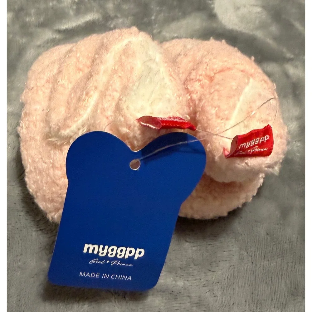 Myggpp Baby Girls Pink Sherpa Fleece Booties Slippers 6-12M NWT